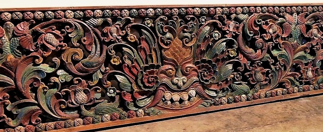 Large Old Carved Architectural Panel 198