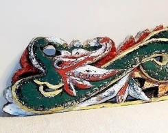 Old Carved Dragon Panel