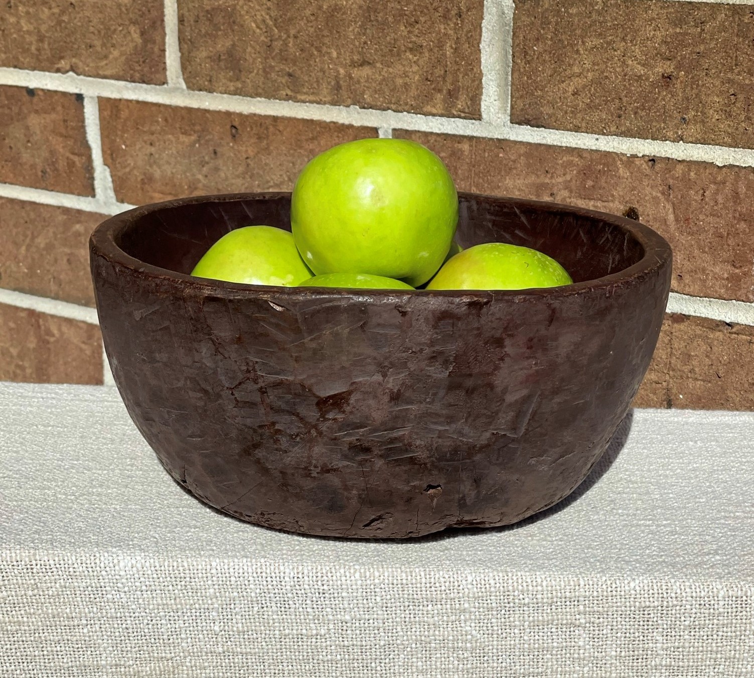 Vintage Handcrafted Wood Bowl