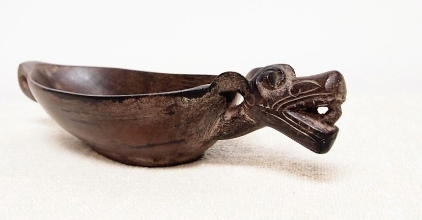Hand Carved Tribal Borneo Bowl 2
