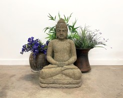 Hand Carved Stone Buddha Statue