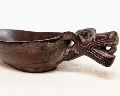 Hand Carved Tribal Borneo Bowl 2