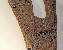 Old Carved Figurehead Panel from Madura
