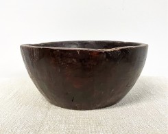 Old Handcrafted Wood Bowl