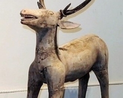 Old Wood Deer from Java