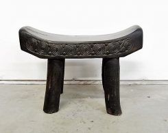 Small Carved Tribal Bench