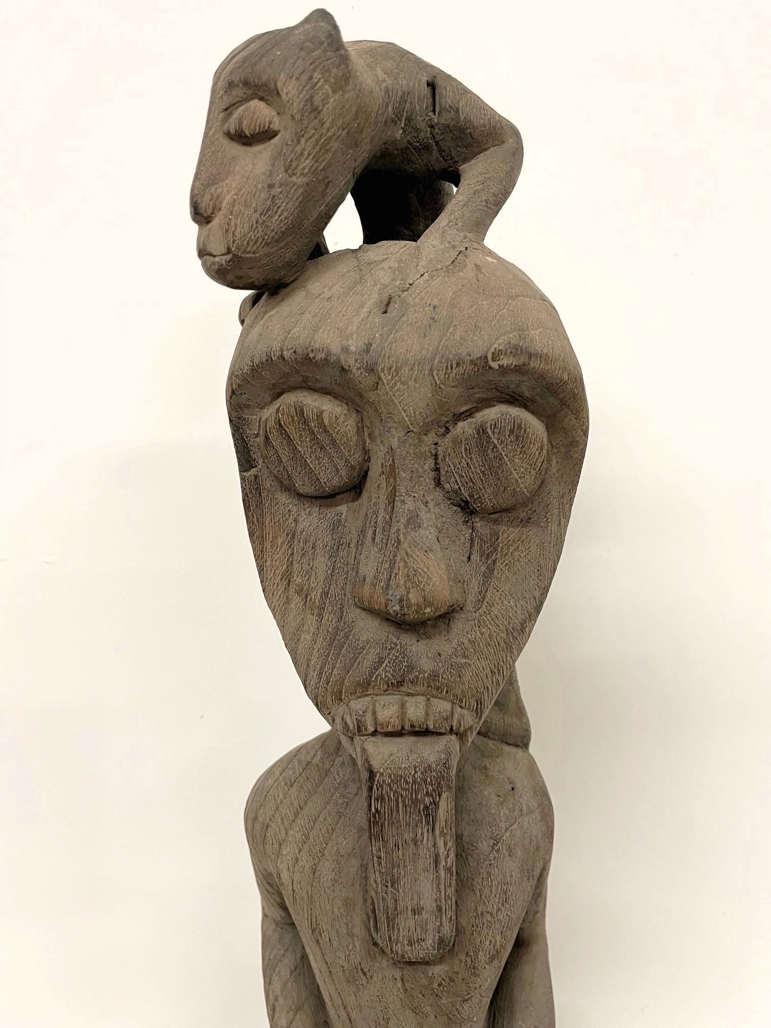 Ancester Statues Old Dayak Ancestor Figure Tribal Statue | Gado Gado