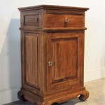 Reclaimed Teak Curved Leg Cabinet with Solid Brass Floral Hardware from Gado Gado Reclaimed Teak Curved Leg Cabinet with Solid Brass Floral Hardware from Gado Gado