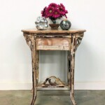 Distressed Mahogany Wood Accent Table from Gado Gado Distressed Mahogany Wood Accent Table from Gado Gado