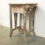 Distressed Mahogany Wood Accent Table from Gado Gado Distressed Mahogany Wood Accent Table from Gado Gado
