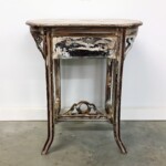 Distressed Mahogany Wood Accent Table from Gado Gado Distressed Mahogany Wood Accent Table from Gado Gado