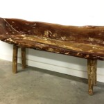Modern Organic Vintage Wood Bench at Gado Gado Modern Organic Vintage Wood Bench at Gado Gado