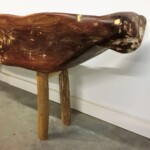 Modern Organic Vintage Wood Bench from Gado Gado