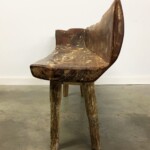 Modern Organic Vintage Wood Bench from Gado Gado