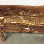 Modern Organic Vintage Wood Bench from Gado Gado