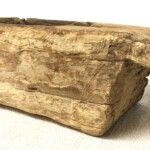 Old Teak Mortar Planter at Gado Gado