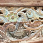 Distressed Carved Console Table from Gado Gado