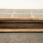 Organic Modern Carved Teak Coffee Table Organic Modern Carved Teak Coffee Table