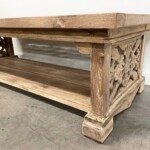 Organic Modern Carved Teak Coffee Table from Gado Gado