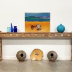 Long Narrow Contemporary Altar Console Table from Gado Gado Furniture Long Narrow Contemporary Altar Console Table from Gado Gado Furniture