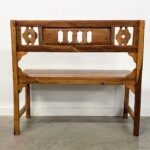 Vintage Panel Reclaimed Wood Carved Bench from Gado Gado Vintage Panel Reclaimed Wood Carved Bench from Gado Gado