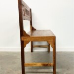 Vintage Panel Reclaimed Wood Carved Bench from Gado Gado Vintage Panel Reclaimed Wood Carved Bench from Gado Gado