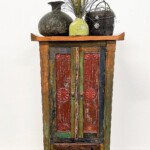 Distressed Painted Reclaimed Teak Asian Cabinet from Gado Gado Furniture Distressed Painted Reclaimed Teak Asian Cabinet from Gado Gado Furniture