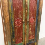 Distressed Painted Reclaimed Teak Asian Cabinet from Gado Gado Furniture Distressed Painted Reclaimed Teak Asian Cabinet from Gado Gado Furniture