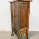 Distressed Painted Reclaimed Teak Asian Cabinet from Gado Gado Furniture Distressed Painted Reclaimed Teak Asian Cabinet from Gado Gado Furniture