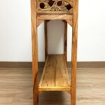 Artisan Console Table with Old Carved Panels from Gado Gado