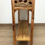 Artisan Console Table with Old Carved Panels from Gado Gado