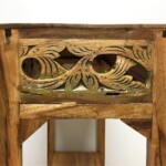 Artisan Console Table with Old Carved Panels from Gado Gado