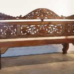 Intricately Carved Indonesian Bench Reclaimed Teak Intricately Carved Indonesian Bench Reclaimed Teak from Gado Gado