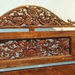 Intricately Carved Indonesian Bench Reclaimed Teak Intricately Carved Indonesian Bench Reclaimed Teak from Gado Gado