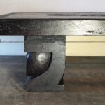 Large Single Slab Carved Tribal Coffee Table
