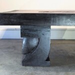 Large Single Slab Carved Tribal Coffee Table