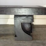 Large Single Slab Carved Tribal Coffee Table