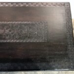 Large Single Slab Carved Tribal Coffee Table