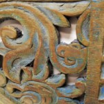 Old Carved Architectural Panel 162 from Gado Gado