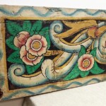 Old Carved Double Sided Architectural Panel from Gado Gado