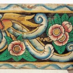 Old Carved Double Sided Architectural Panel from Gado Gado