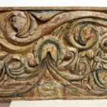 Old Carved Double Sided Architectural Panel from Gado Gado