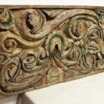 Old Carved Double Sided Architectural Panel from Gado Gado