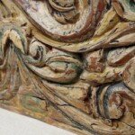 Old Carved Double Sided Architectural Panel from Gado Gado