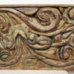 Old Carved Double Sided Architectural Panel from Gado Gado