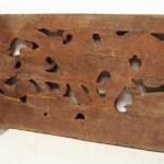 Old Carved Teak Architectural Panel 119 from Gado Gado