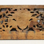 Old Carved Teak Architectural Panel 201