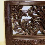 Old Carved Teak Architectural Panel 201 from Gado Gado