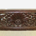 Old Carved Teak Architectural Panel 201