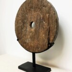 Old Teak Wheel Organic Art Sculpture from Gado Gado Old Teak Wheel Organic Art Sculpture from Gado Gado
